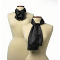 Black Newport Silk Scarf - 8"x45"